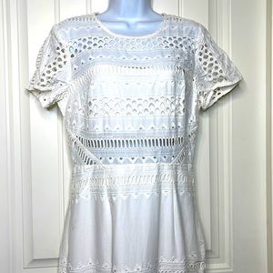 NWT! Stylestalker White Venice MIDI Dress Size Medium
